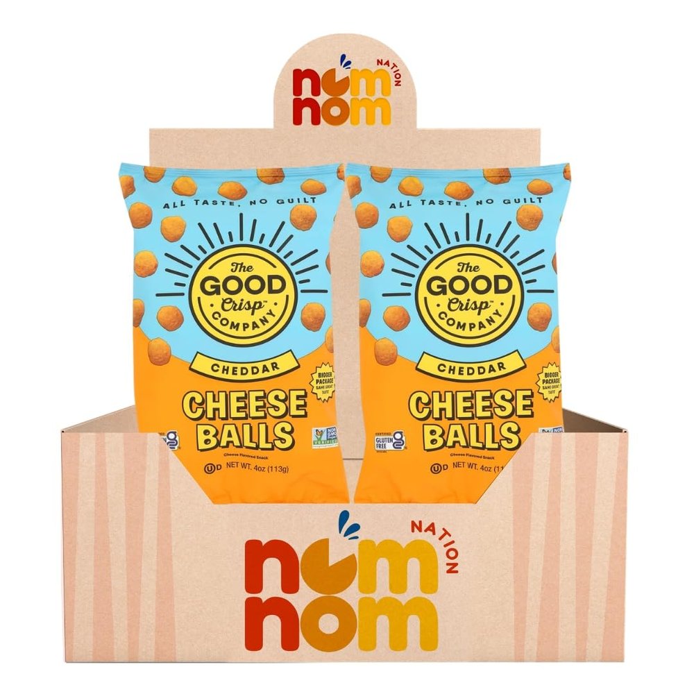 Snack Chs Balls Cheddar 4 oz Pack of 2 Cheddar Cheese Balls Crunchy Cheese Puffs Mozzarella Balls Style Cheese Puffs Party Chips Alternative with a Random Item 3 Items