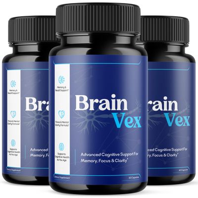 (3 Pack) Brain Vex Capsules, Brainvex Pills with Natural Ingredients, Advanced Formula Brain Vex Maximum Strength Health and Wellness Support Vitamin Supplement for Women and Men (180 Capsules)