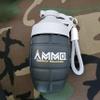 AMMO Grenade Shaker Water Bottle 20oz Gym Fitness Protein Shaker Leak Proof Pre Workout Water Bottle Durable Easily Portable (Industrial GREY) view 3