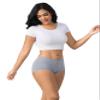 Goat Union Organic Cotton Boyleg Period Underwear for Women & Teens - Moderate Absorbency Period Panty, M, Gray, Pack of 1 view 1