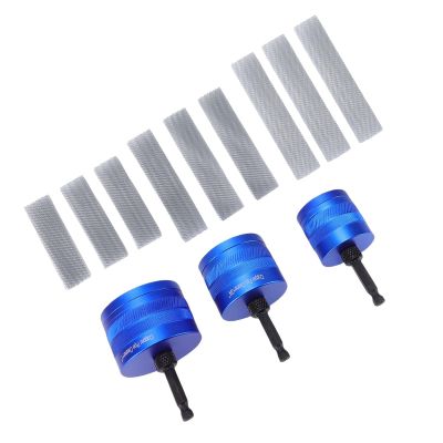 Zunate Copper Pipe Cleaner Set, Includes 1/2in 3/4in 1in Brushes for Polishing and Paint Removal, Metal Plumbing Tools Kit with 1/4in Hex Shank and 9 Replacement Brushes