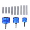 Zunate Copper Pipe Cleaner Set, Includes 1/2in 3/4in 1in Brushes for Polishing and Paint Removal, Metal Plumbing Tools Kit with 1/4in Hex Shank and 9 Replacement Brushes view 2