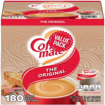 Original Coffee Creamer Singles, Liquid Creamer Singles, Non-Dairy, 0.38 fl oz, 180 ct