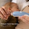 haakaa Friendly Whale Baby Nail Care Set, Electric Nail Trimmer for Newborns & Kids, Safe File with LED Light, Quiet, 2 Speeds & Directions, Includes Pads for Newborn to Adult view 3
