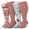 cerpite Plus Size Compression Socks, 20-30mmHg, Wide Calf for Women and Men view 1