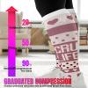 cerpite Plus Size Compression Socks, 20-30mmHg, Wide Calf for Women and Men view 4