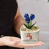 Certykllp Personalized Mother Day Glass Tulip Flower Potted Custom I Love You Mom Glass Everlasting Tulips Plant in Ceramic Pot Mother Day Keepsake Gift Forever Tulip view 2