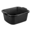 Versatile Use Large Capacity 18 Qt. Dishpan, Multi-Purpose Plastic Wash Tub, Kitchen, Sink, Black view 1