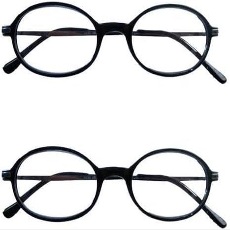 2-pk Genuine Precision Crafted Reading Glasses, Color: Black, Strength: 1.75