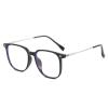 Lyrasses 2.0Upgraded version Black Square Glasses Anti-BlueLight &Photochromic Unisex Fashion Frames Trendy Daily Accessoryfor Gifting High Quality Eyewear with Blue-Light Block (Black Silver) view 1