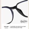 Lyrasses 2.0Upgraded version Black Square Glasses Anti-BlueLight &Photochromic Unisex Fashion Frames Trendy Daily Accessoryfor Gifting High Quality Eyewear with Blue-Light Block (Black Silver) view 4