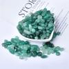 Natural Polished Green Aventurine Tumbled Chips Crushed Crystal Stone, 7-9mm Healing Crystal Chips Bulk Healing Reiki Crystal Stones for Jewelry Making Home Decoration view 3