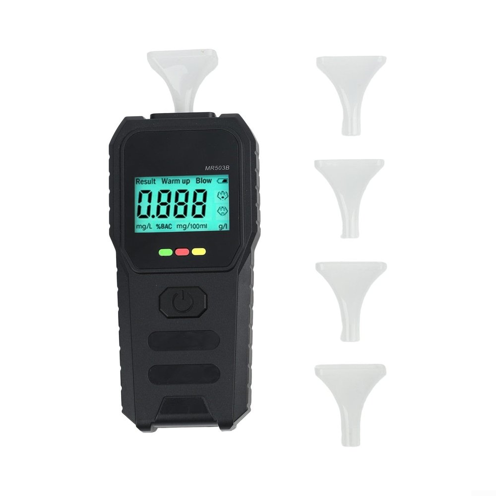 BEAUTIFABLE LED LCD Breathalyzer With Voice Annunciation In English And Chinese And Color-Coded Result Visualization
