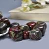 Dragon Blood Stone Tumbled Polished Stones, 1.25-2.0" Large Reiki Healing Crystal Stones, Natural Gemstones for Meditation, Reiki, Chakra, Home Decor view 3