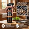 ROVIA Grill Cleaner Spray for Outdoor Grill, Heavy Duty BBQ Grill Cleaner Spray for Grates and Racks, All Purpose Kitchen Grease Remover for Griddle, Oven, Stovetop and Countertops (8oz*1) view 4