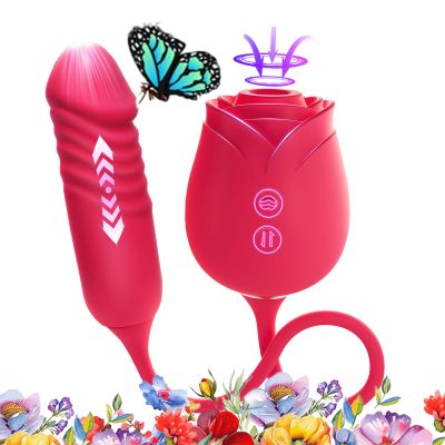 2026 Elegant Version Dual Stimulation Adult for Women 10 Frequency Thrusting Stimulation Modes with Strong Suction Cup for Hands Free Play Automatic Electric Machine Tool for Women Pleasure P5986S