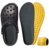 Mirvosa Comfort Insoles for Crocs Clogs - Soft and Breathable Shoe Insoles Designed for Crocs Clogs - Trim to Fit Insert with U Heel Cup for All Day Comfort (Dark Gray, US M 10-10.5 / W 11.5-12) view 1