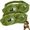 3D Frog Sleep Mask, Frog Eye Mask for Sleeping, Adjustable Eyelids, Comfortable Elastic Straps, for Home, Office, Travel (2Pcs) view 1