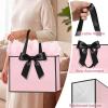 Yeezube 13" Large Gift Bag with 6 sheets of Tissue Paper and 2 Cards, Pink Gift Wrap Bags with Handles and Bow Ribbon for Women, Birthday, Baby Showers, Weddings, Engagement, Bridal Showers (2pcs) view 4