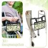 Bivxisrvo Green Leaves Wheel Chair Accessories Adults Foldable Cup Holder for Wheelchair Large Capacity Wheelchair Cup Holder for Wheelchair Walker Pouches Walkers Electric Scooters view 4