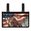 Bivxisrvo American Flag Horse Wheelchair Armrest Accessories Wheel Chair Accessories Adults Lightweight Patriotic Wheelchair Armrest Side Hanging Storage Bag Fathers Mothers Day Gifts view 1