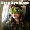 3D Frog Sleep Mask, Frog Eye Mask for Sleeping, Adjustable Eyelids, Comfortable Elastic Straps, for Home, Office, Travel (1Pcs) view 3