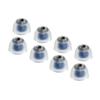 TANGZU Tang Sancai Noble IEM Eartips Replaceable Stainless Steel, Medical-Grade Hypoallergenic Liquid Silicone Earplugs for in-Ear Monitors (Blue Large-4 Pair) view 1