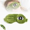 3D Frog Sleep Mask, Funny and Cute Frog 3D-Eyes Sleep Mask with Adjustable Strap, Easy to Clean, Soft and Comfortable, Humorous Eye Masks for Travel, Naps, and Nighttime Sleep (Green) view 1