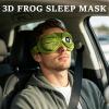 3D Frog Sleep Mask, Funny and Cute Frog 3D-Eyes Sleep Mask with Adjustable Strap, Easy to Clean, Soft and Comfortable, Humorous Eye Masks for Travel, Naps, and Nighttime Sleep (Green) view 3