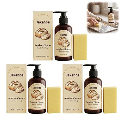 Dough Cleaner Soap for Sourdough, Fast-Acting Dough Cleaning Solution, Reduces the Need for Scrubbing and Soaking, for Kitchen of Bowls, Pots, Utensils