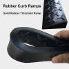 Rubber Threshold Ramp for Doorways, Portable Non-Slip Adjustable Entry Ramp, Curb Ramp for Wheelchairs, Scooter, Power Chairs, Driveways, Cuttable(100 * 7 * 2.5Cm) view 3