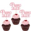 Gyufise 24Pcs Pink Prom 2026 Cupcake Toppers Glitter Graduation Night Party Cupcake Picks Class of 2026 Decorations for 2026 Graduation Prom Theme School Party Supplies view 1