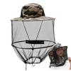 KUYYFDS Hats, Mosquito Hat Net Midge Head Net Beekeeper Hat Face Shield Fishing Foldable for Outdoor Hiking, Camping, Gardening Grey view 1