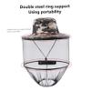 KUYYFDS Hats, Mosquito Hat Net Midge Head Net Beekeeper Hat Face Shield Fishing Foldable for Outdoor Hiking, Camping, Gardening Grey view 2