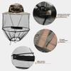 KUYYFDS Hats, Mosquito Hat Net Midge Head Net Beekeeper Hat Face Shield Fishing Foldable for Outdoor Hiking, Camping, Gardening Grey view 4