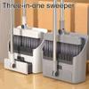 3 in 1 Broom and Dustpan Set with Adjustable Push Broom with Long Handle for Floor Sweeping,Brooms Set for Indoor & Outdoor Sweeping and Scrubbing, Ideal for Pet Hair, Liquids Spills,Dirt view 3