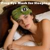 3D Frog Sleep Mask - Comfortable Adjustable Eyelids Eye Mask for Sleeping | Perfect for Home, Office, Travel | Soft Elastic Straps | Fun Gift view 4