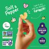 CauliPuffs - Corn, Rice, and Cauliflower Gluten Free Puffed Snack (30 x 0.75oz Bags, Vegan Salt & Pepper) view 2