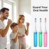Auteonsa 4 PCS Travel Tooth Brushes, Mini Travel Toothbrush Soft Bristle with Cover, Portable Folding Toothbrush for Camping Hiking Home view 2