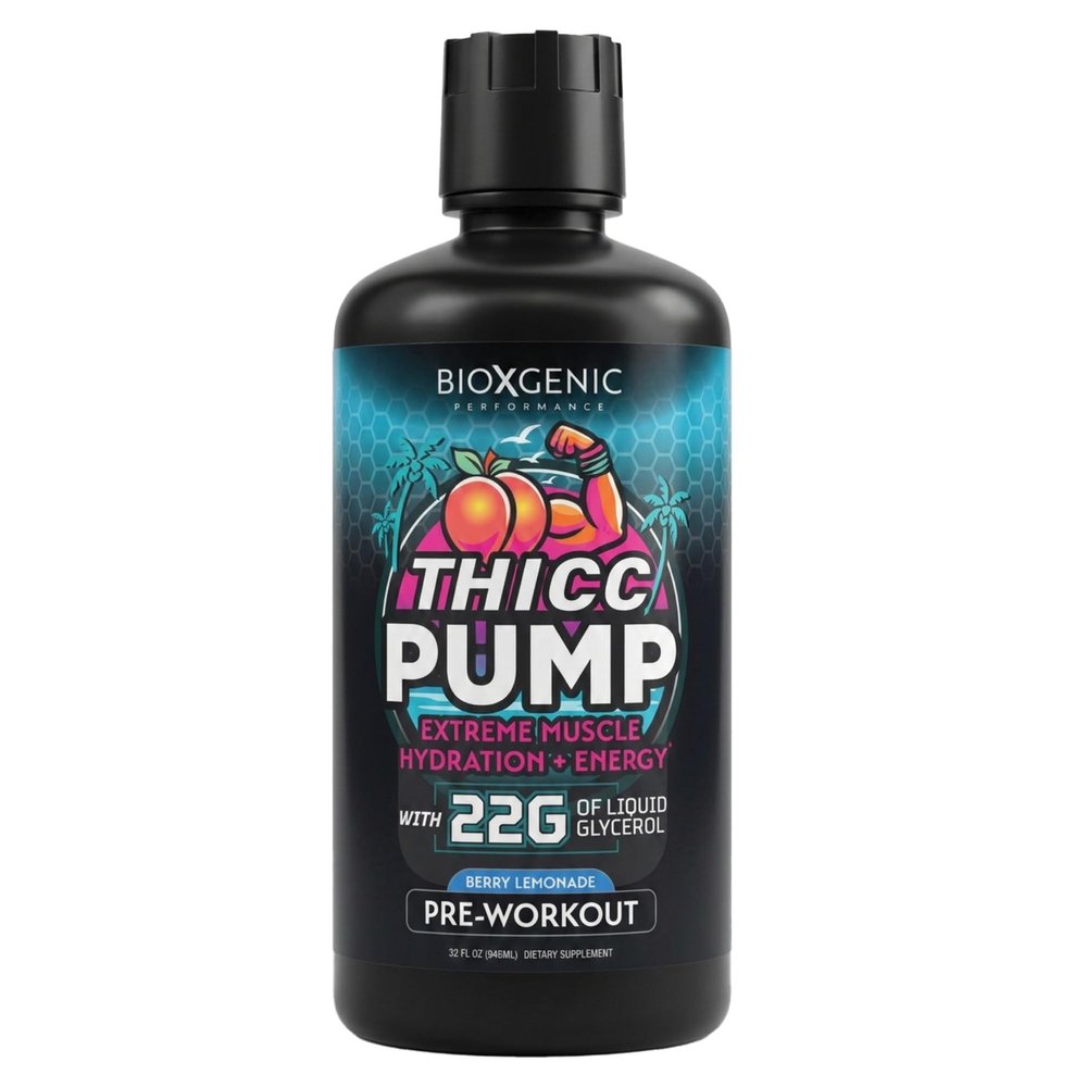 BioXgenic Thicc Pump Liquid Pre-Workout - 32 oz - Berry Lemonade