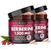 Secret Element Berberine HCL Supplement 1500 mg, High Potency Vegan Capsules with Beet Root, Citrus Bergamot & Black Currant, Non-GMO, 180 Capsules, Pack of 2 view 1