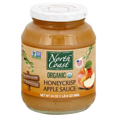 North Coast, Organic Honeycrisp Apple Sauce, 24 Ounce