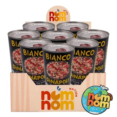 Bianco Di Napoli Sauce Pizza New York Style 15 oz Cans Pizza Sauce for Homemade Pizza Dough Vegan Pantry Sauces for Pizza Night 8 Pack with Refrigerator Magnet