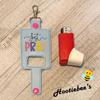 Just Pray Inhaler Holder Key Fob view 2