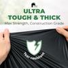 EconoHome Heavy Duty Contractor Garbage Bags - 2.8 Mil Extra Thick - 55-60 Gallon Trash Bags for Construction, Demo & Commercial Use, Lawn & Yard Cleanup - Extra Large 38x53" Made in USA, 50 Count view 4