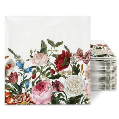 Altoona Design Rose Enchantment Disposable Airlaid Buffet/Cocktail Napkins, Soft Luxury Linen-Feel Napkins for Parties, Weddings & Events - 20 Pack - 2 Packages