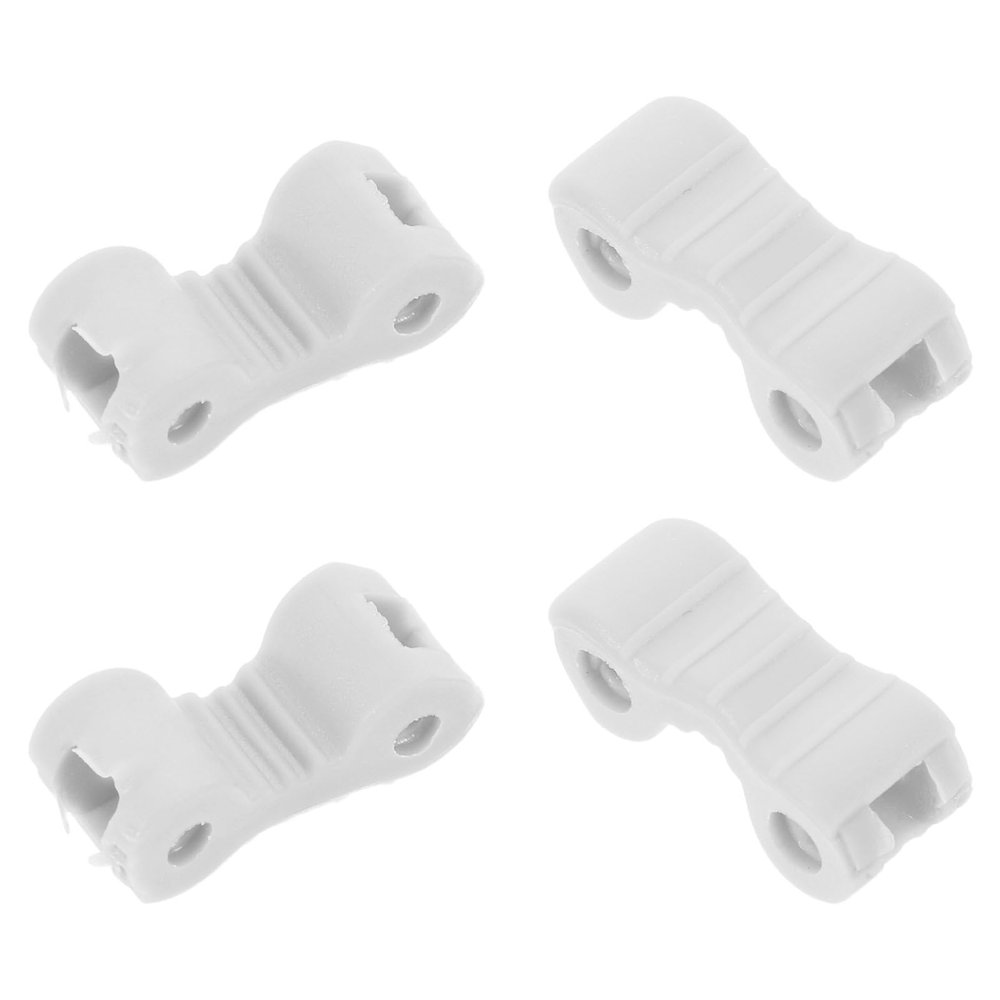 CIMAXIC 4pcs Glasses Hinge Replacement Kit Silicone, Eye Glass Hinge Rings Set, Easy Eyewear Repair Parts for Spectacles Accessories White