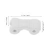 CIMAXIC 4pcs Glasses Hinge Replacement Kit Silicone, Eye Glass Hinge Rings Set, Easy Eyewear Repair Parts for Spectacles Accessories White view 2