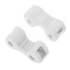 CIMAXIC 4pcs Glasses Hinge Replacement Kit Silicone, Eye Glass Hinge Rings Set, Easy Eyewear Repair Parts for Spectacles Accessories White view 3
