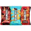 BANGERS! Caffeinated Potato Chips Variety Pack | 6 Bags - Hot Mamba, Paradise, Barbeque | 50mg Caffeine Per Bag | Bold Flavored Energy Chips for Late Nights, Long Shifts, Road Trips & On-the-Go | Real Potato Chips | 2.5 oz Each (Pack of 6, Variety) view 1
